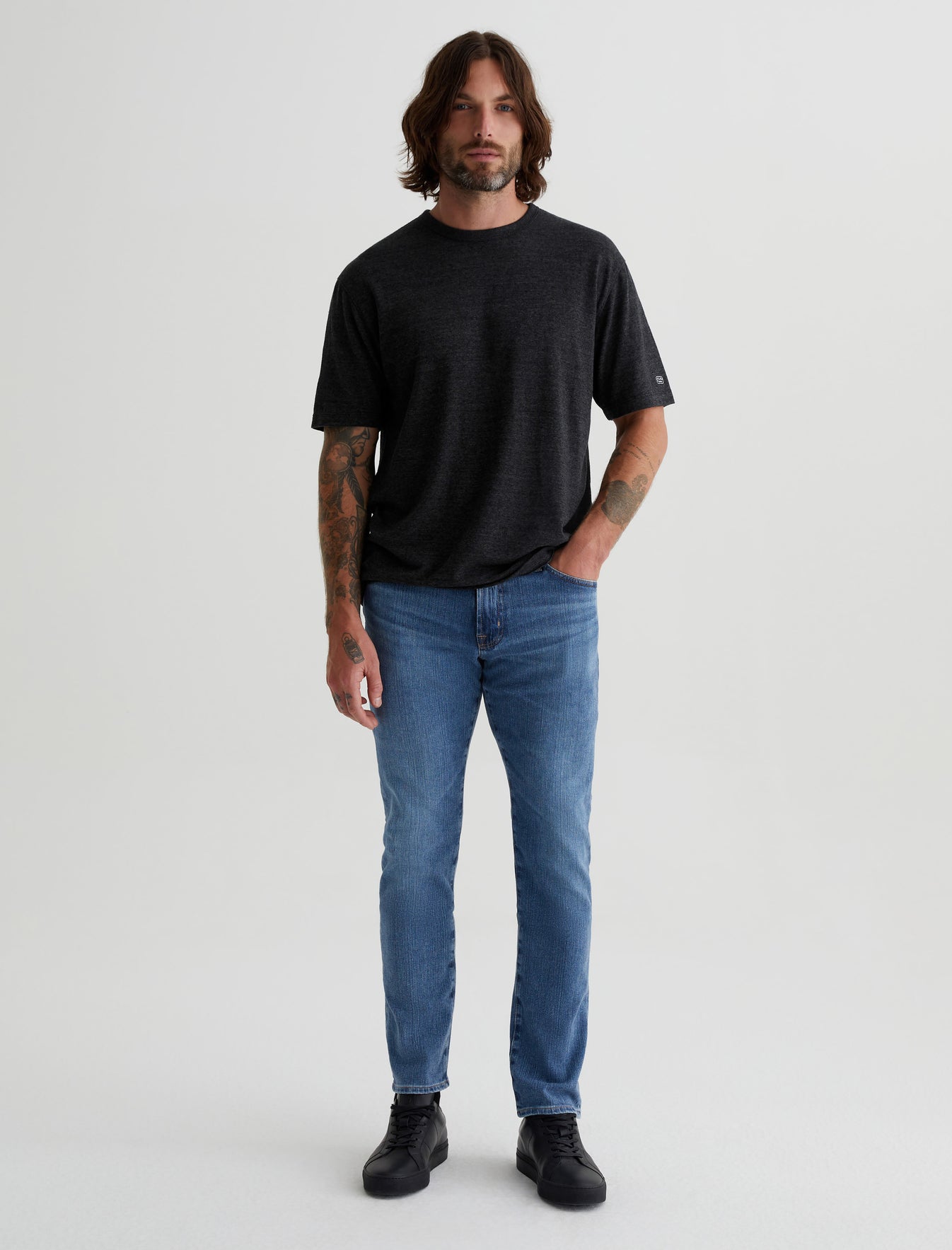 Everett Vapor Wash|Slim Straight 360 Stretch Denim